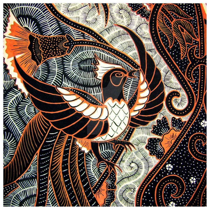 an example of indonesian batik art