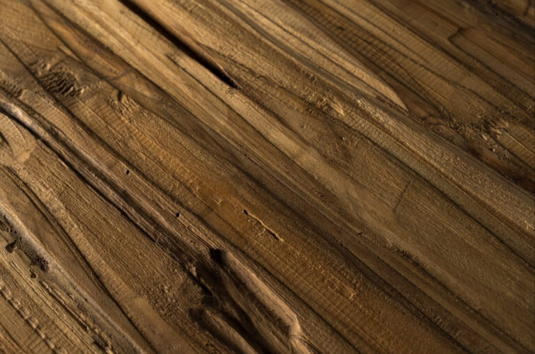 teak from a slab table