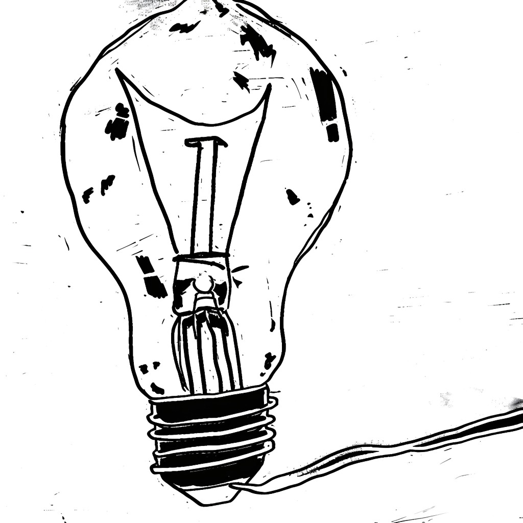 a lightbulb